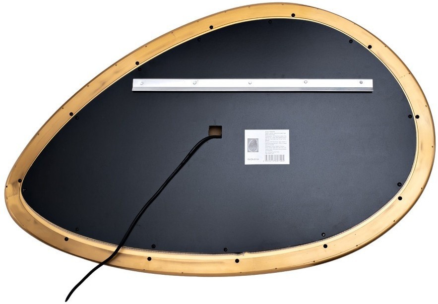 Зеркало в металл. раме золотого цвета с подсветкой LED 65*100см (TT-00012067)