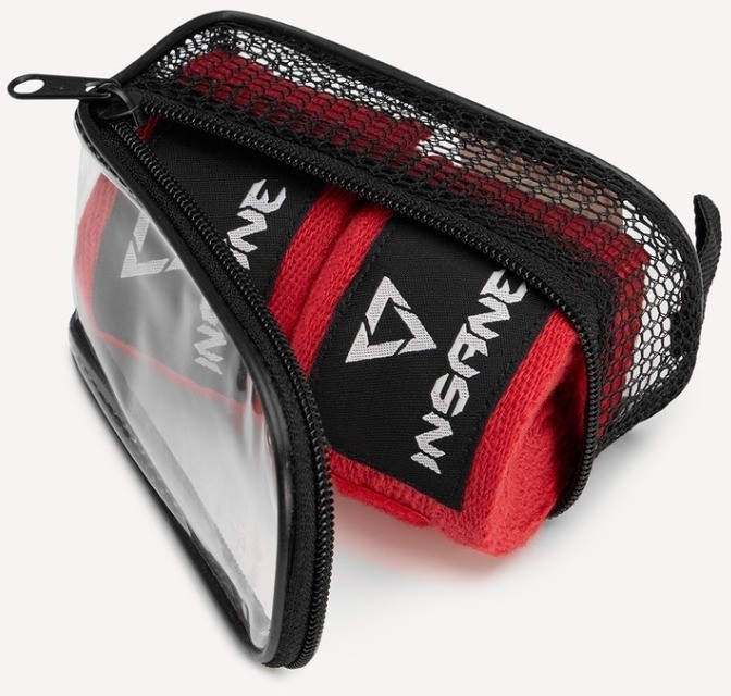 Бинт боксеркий INSANE CRUSHER, хлопок, красный, 2,5 м (2114216)