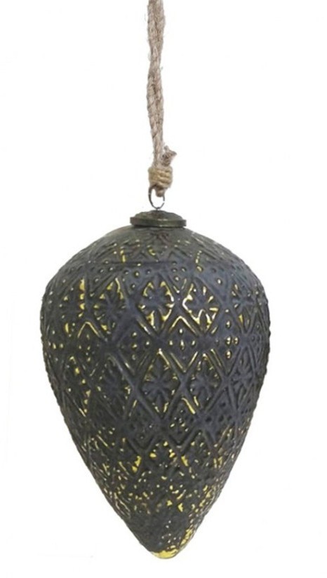 Новогодняя игрушка GV-19C, стекло, grey/gold, ROOMERS FURNITURE