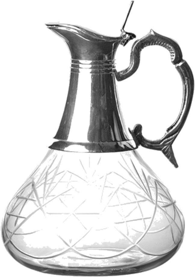 Графин 9071/S, никель, посеребрение, silver plated, ROOMERS TABLEWARE