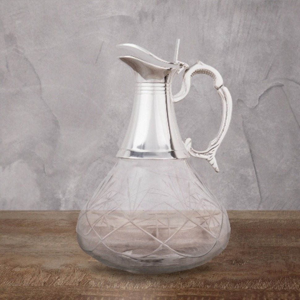 Графин 9071/S, никель, посеребрение, silver plated, ROOMERS TABLEWARE