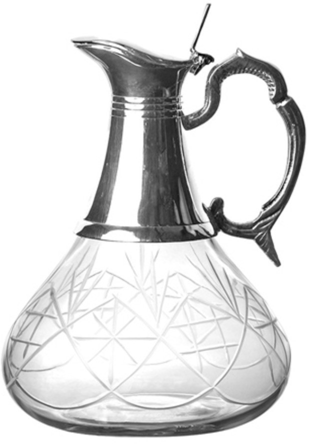 Графин 9071/S, никель, посеребрение, silver plated, ROOMERS TABLEWARE