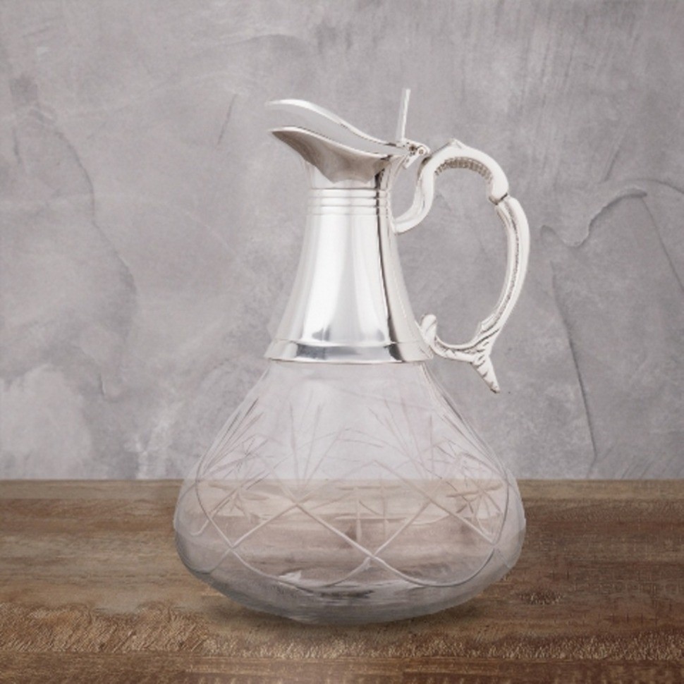 Графин 9071/S, никель, посеребрение, silver plated, ROOMERS TABLEWARE