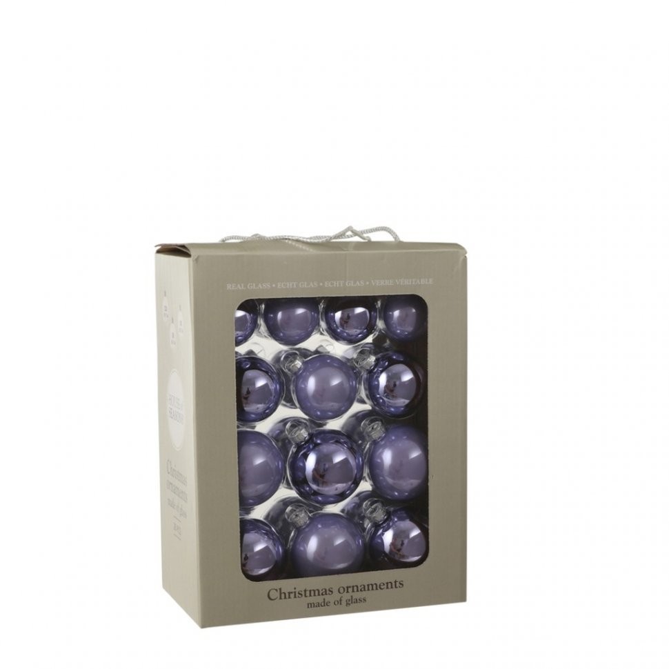 Набор шаров лиловый 26 шт в коробке (83999)