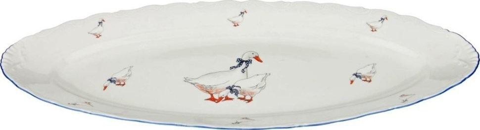 Овальное блюдо "гуси" 60*25 см. M.Z. (655-624)