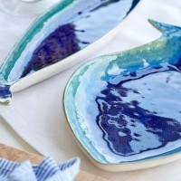 Блюдо DO220-BLU(ERA311-01818Q), керамика, blue, CASAFINA BY COSTA NOVA