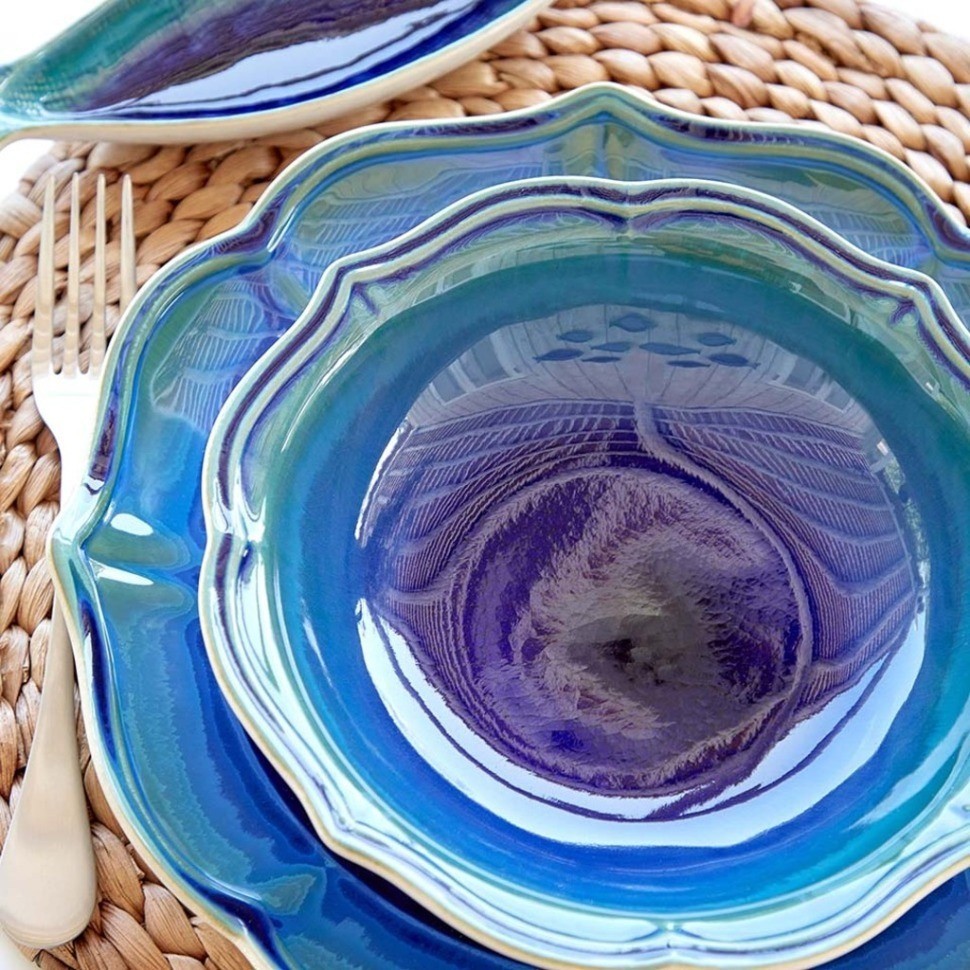 Блюдо DO220-BLU(ERA311-01818Q), керамика, blue, CASAFINA BY COSTA NOVA