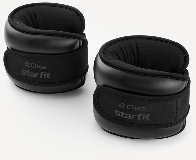 Утяжелители STARFIT WT-701, 2 кг, черный (2119094)