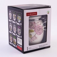 Банка для сыпучих 700мл Розовый сад LORAINE (60255)