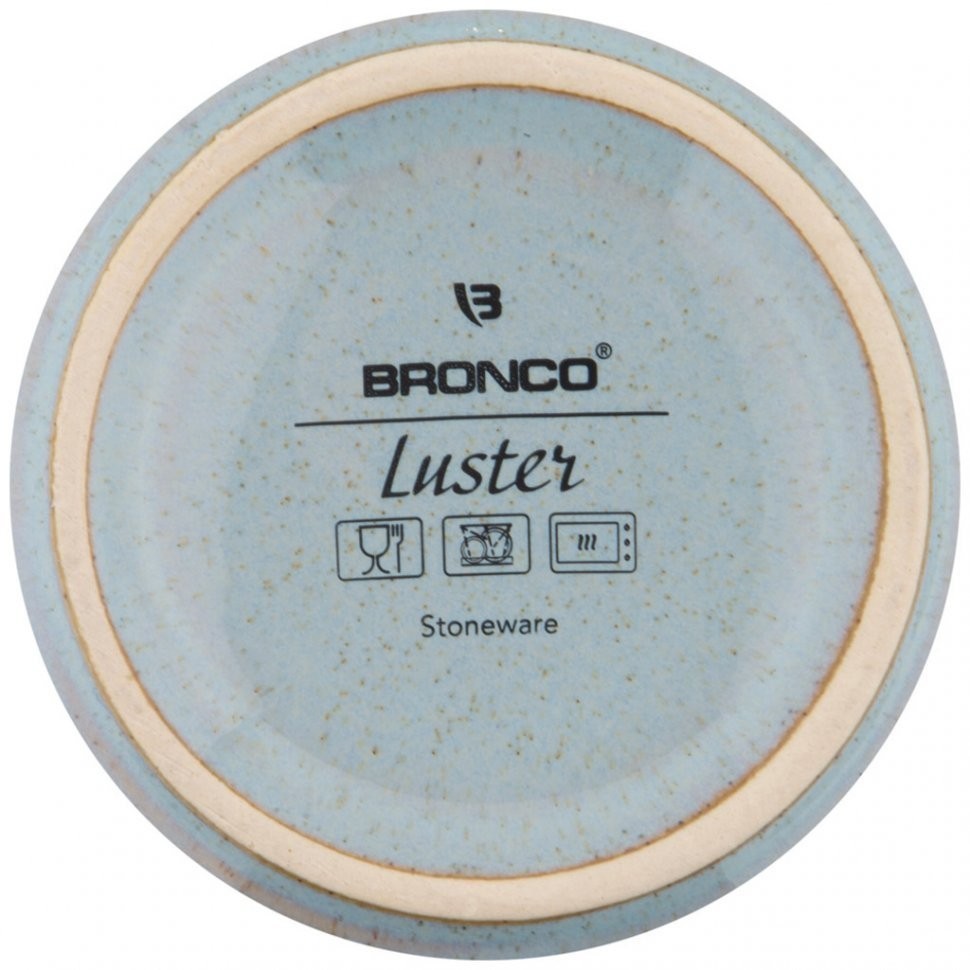 Банка для сыпучих с крышкой "luster" 400мл, серо-голубая Bronco (470-391)