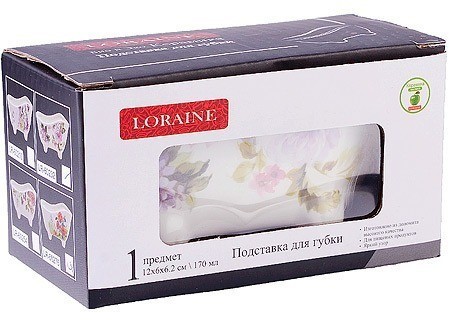 Подставка для губки 12х6х6,2см Очарование LORAINE (60232)