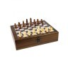 Комплект игр 2 в 1 в деревянном футляре (покер, шахматы), 24х24х7 см (47249)