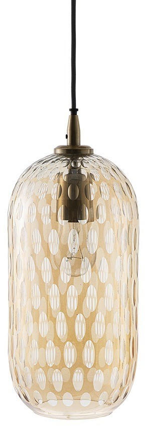 Светильник подвесной mystic aura, D26 см, янтарно-золотой (76547)