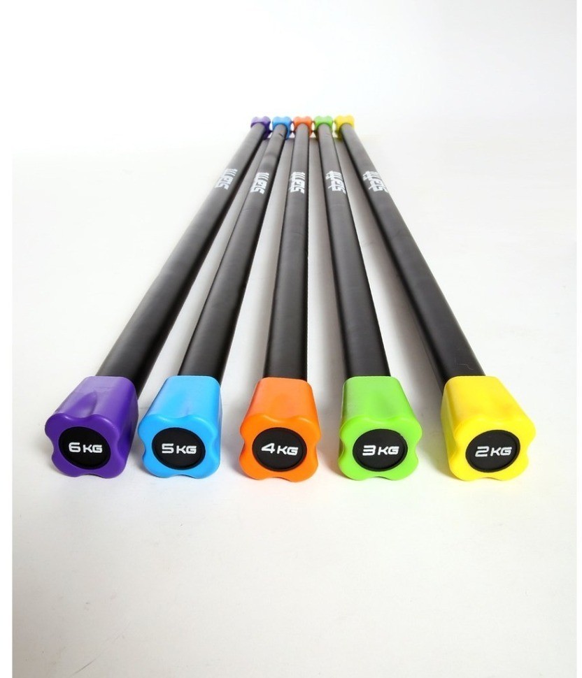 Бодибар STARFIT BB-301, 3 кг, неопреновый, черный/зеленый (1484615)