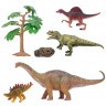 Динозавры и драконы для детей серии "Мир динозавров": спинозавр, цератозавр, диплодок, кентрозавр (набор фигурок из 6 предметов) (MM216-092)