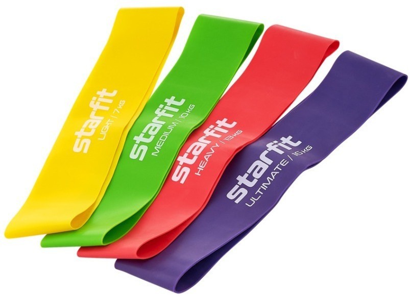 Мини-эспандеры ES-203, неон, 4 шт (2103989)