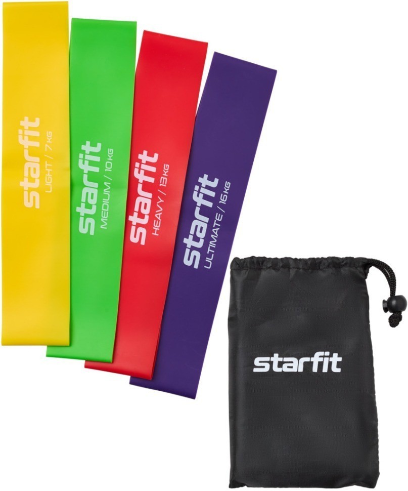 Мини-эспандеры ES-203, неон, 4 шт (2103989)