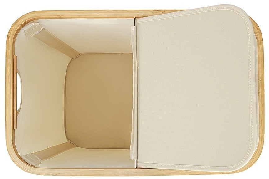 Корзина для белья с двумя отделениями neat twin, 53,5х33х53 см, молочная (77873)