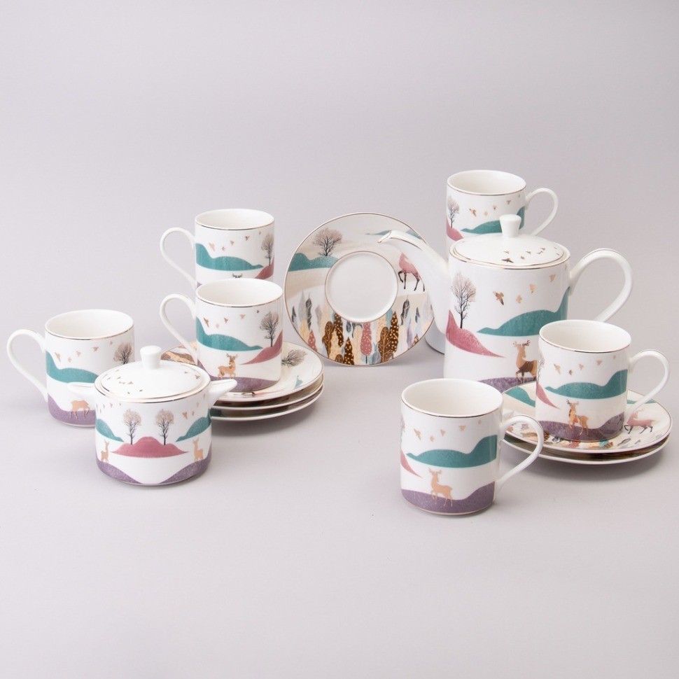 Чайный сервиз lefard "top style" на 6 пер. 14 пр. (165-601)