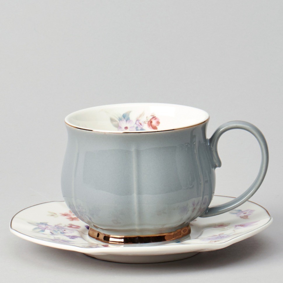 Чайный набор lefard "времена года" на 6 пер. 12 пр. 250 мл серый (42-567)