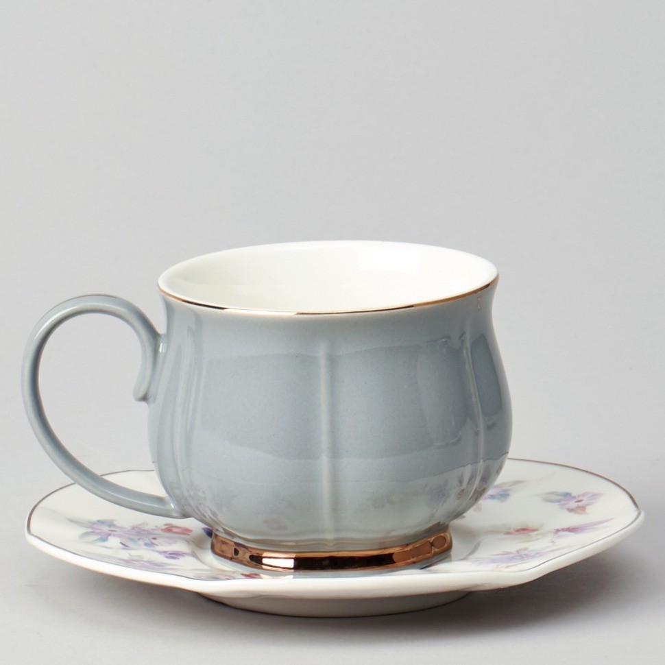 Чайный набор lefard "времена года" на 6 пер. 12 пр. 250 мл серый (42-567)