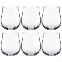 Набор бокалов для воды/виски  350мл из 6 штук &quot;tulipa&quot; высота=10 см. Bohemia Crystal (674-765)