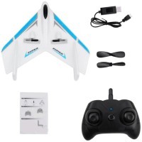 Радиоуправляемый самолет-крыло для дома и начинающих пилотов 2.4G (FX601-BLUE)