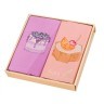 Комплект салфеток 40*40см из 2шт"десерт-суфле" х/б 100%, розовое/сиреневое SANTALINO (850-453-23)