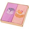 Комплект салфеток 40*40см из 2шт"десерт-суфле" х/б 100%, розовое/сиреневое SANTALINO (850-453-23)