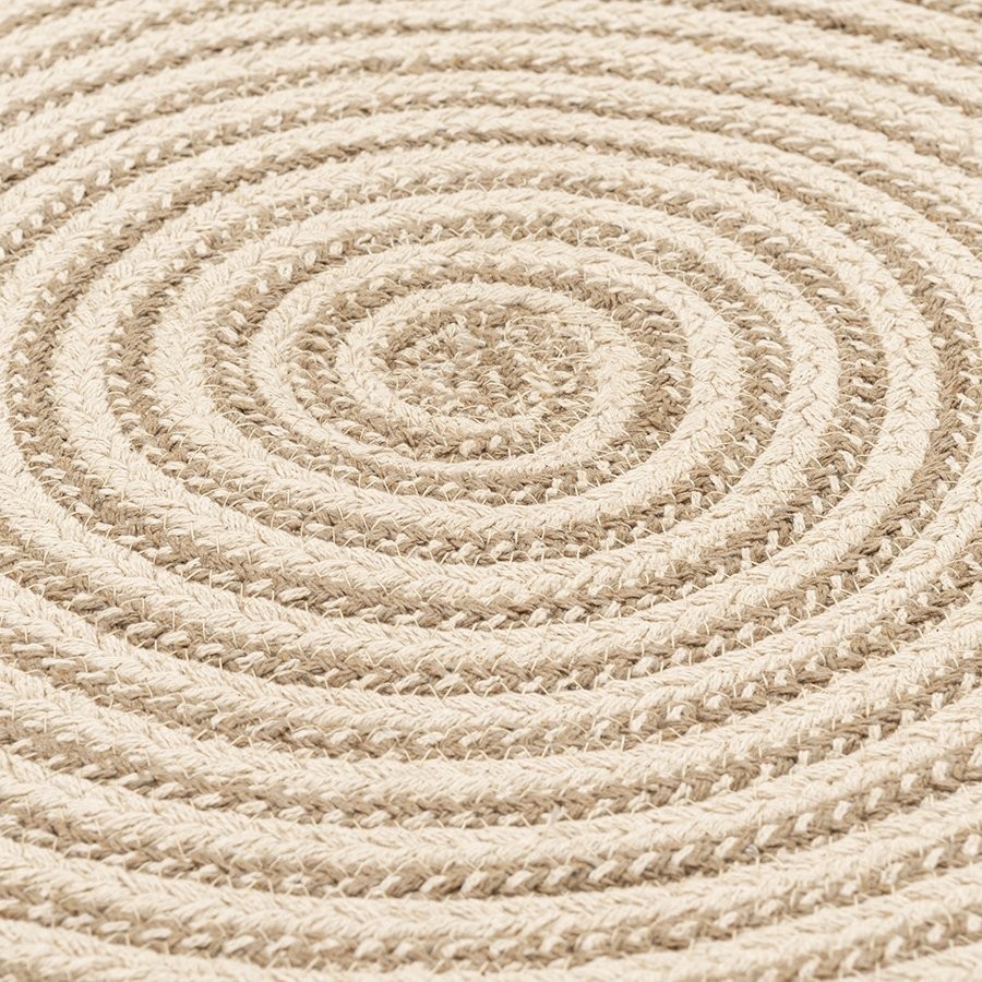 Ковер из хлопка target бежевого цвета из коллекции ethnic, D150 см (74487)