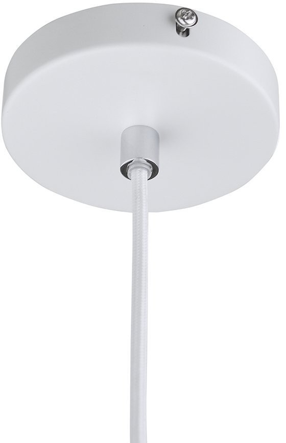Лампа подвесная ball, 16хD18 см, белая матовая, белый шнур (67940)