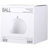 Лампа подвесная ball, 16хD18 см, белая матовая, белый шнур (67940)