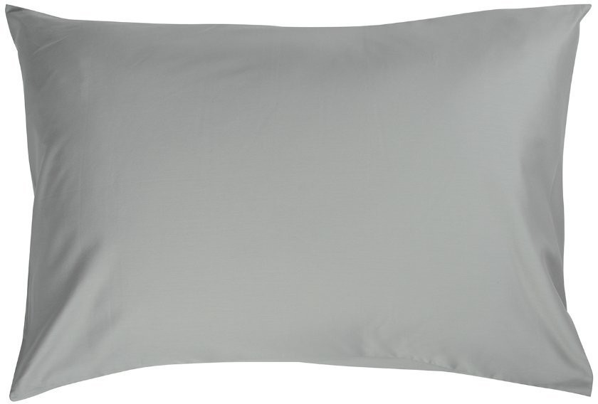 Комплект постельного белья двуспальный из сатина светло-серого цвета из коллекции essential (66413)