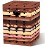 Табурет картонный chocolate, 32,5х32,5х44 см (70395)