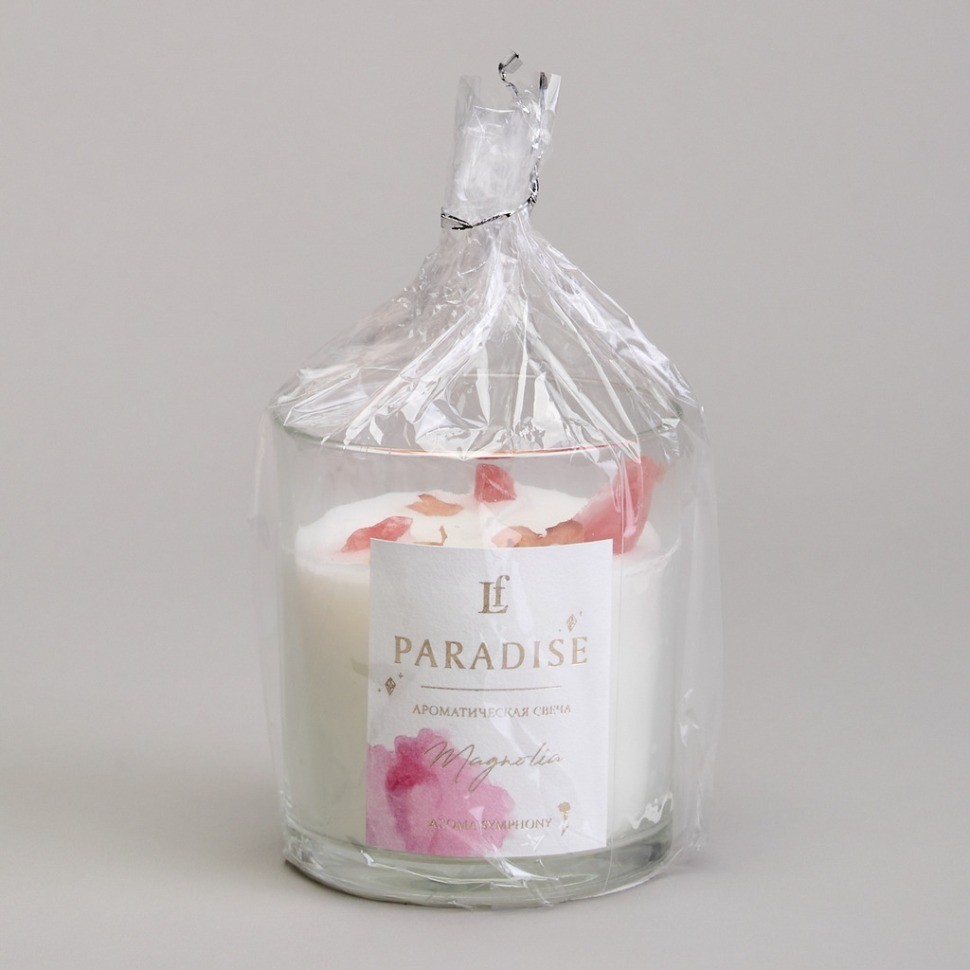 Свеча ароматизированная в стакане "paradise" magnolia 8*9 см мал.= 9шт. Lefard (605-105)