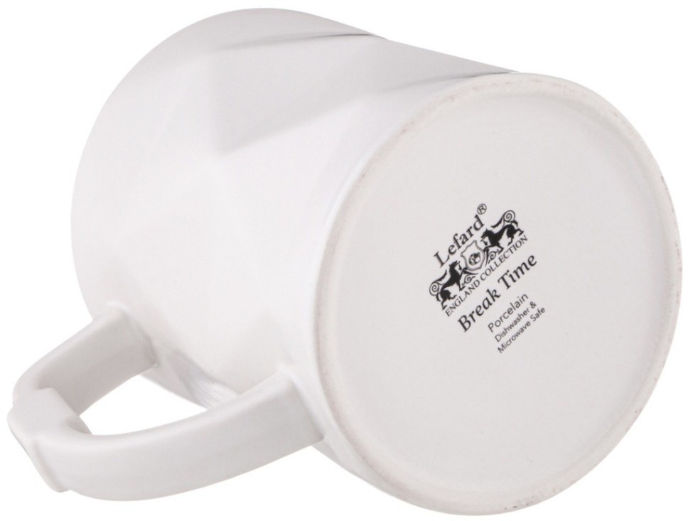 Кружка "break time" 390 мл белая LEFARD (260-984)