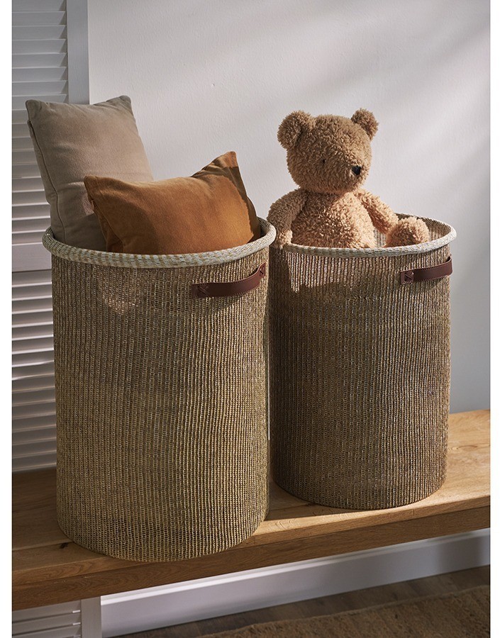 Корзина для хранения sustainable collection, D42х55 см, бежевая (77683)