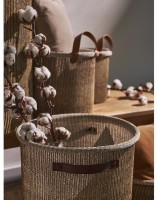 Корзина для хранения sustainable collection, D42х55 см, бежевая (77683)