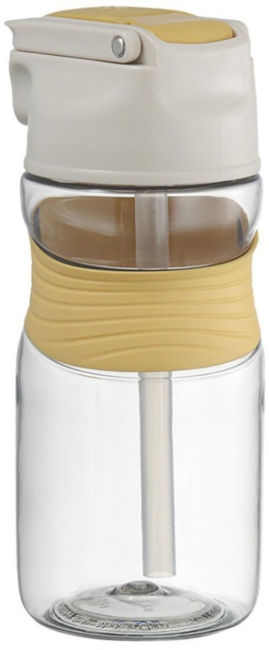 Бутылка для воды slow sip, 450 мл, желтая (74671)