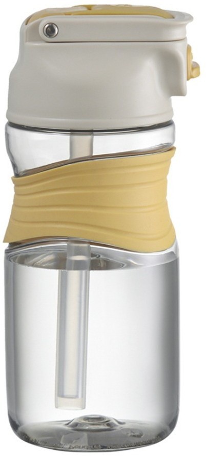 Бутылка для воды slow sip, 450 мл, желтая (74671)