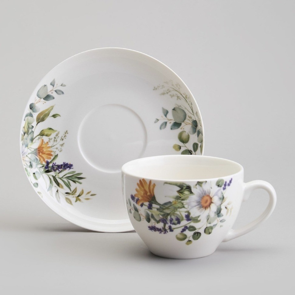 Чайный набор lefard "ромашковое поле" на 6 пер. 12 пр. 250 мл (358-2228)