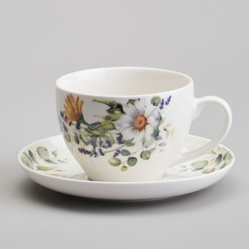 Чайный набор lefard "ромашковое поле" на 6 пер. 12 пр. 250 мл (358-2228)