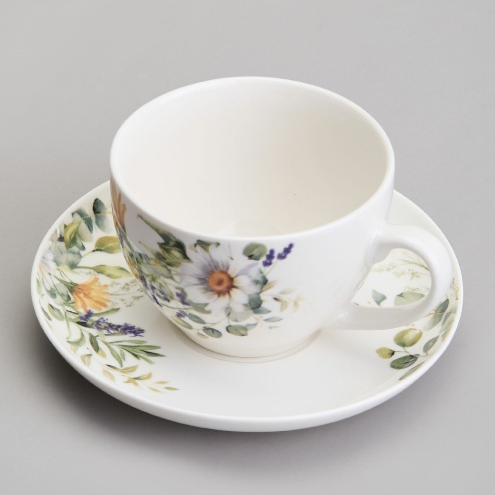 Чайный набор lefard "ромашковое поле" на 6 пер. 12 пр. 250 мл (358-2228)