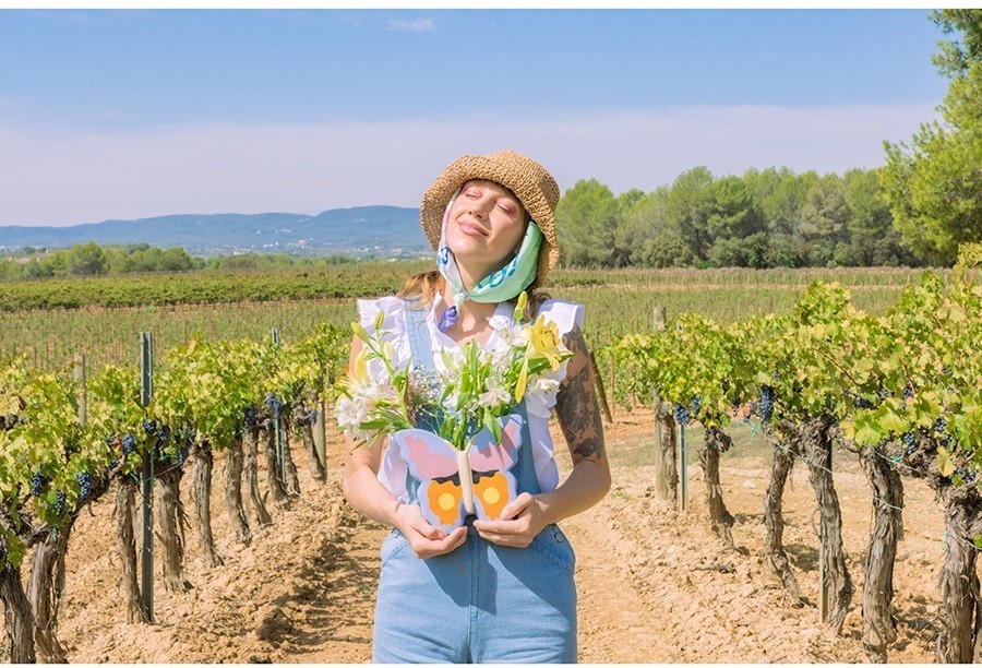 Ваза woodland, butterfly, 20 см (78936)