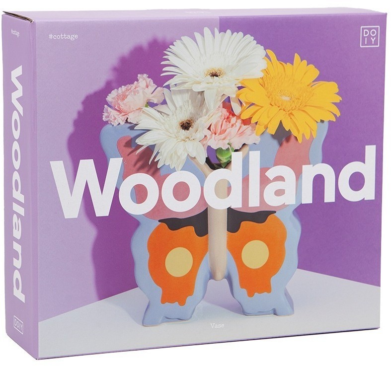 Ваза woodland, butterfly, 20 см (78936)
