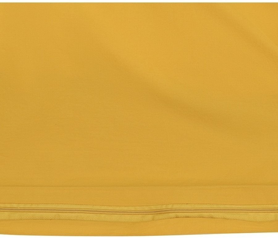 Комплект постельного белья двуспальный горчичного цвета из органического стираного хлопка из коллекции essential (69367)