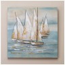 Картина "парусники" 80х80х3 см Bronco (534-216)