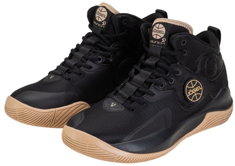 БЕЗ УПАКОВКИ Кроссовки баскетбольные JOGEL  Launch MID, Black/gold (2125637)