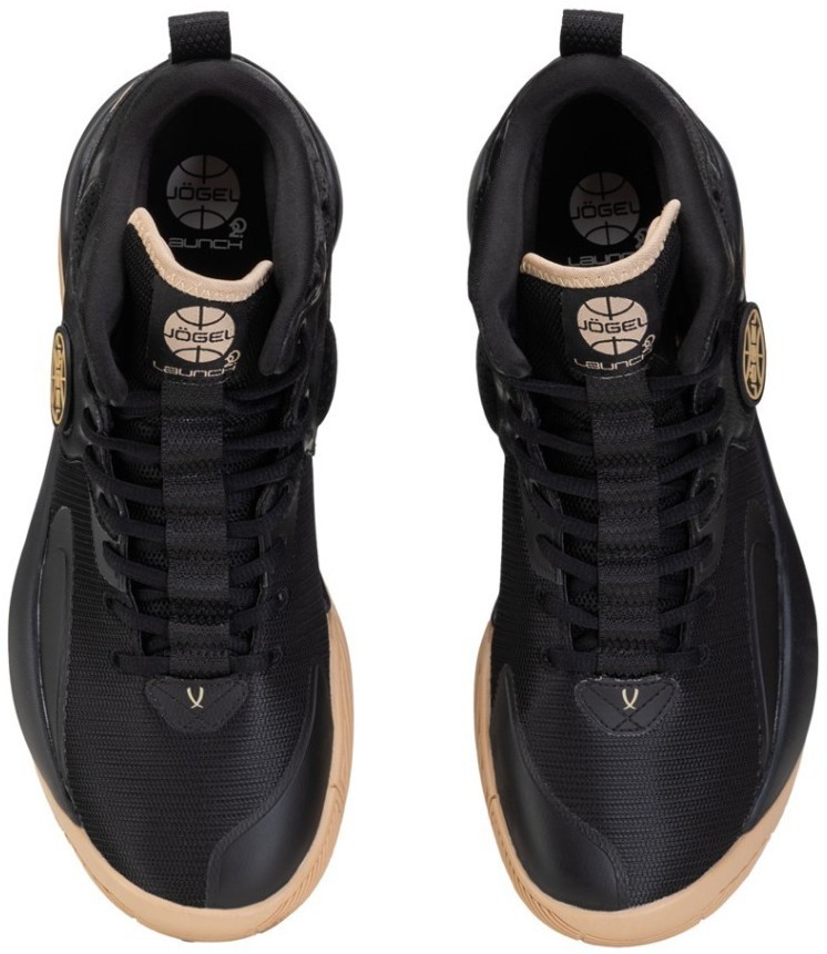 БЕЗ УПАКОВКИ Кроссовки баскетбольные JOGEL  Launch MID, Black/gold (2125637)