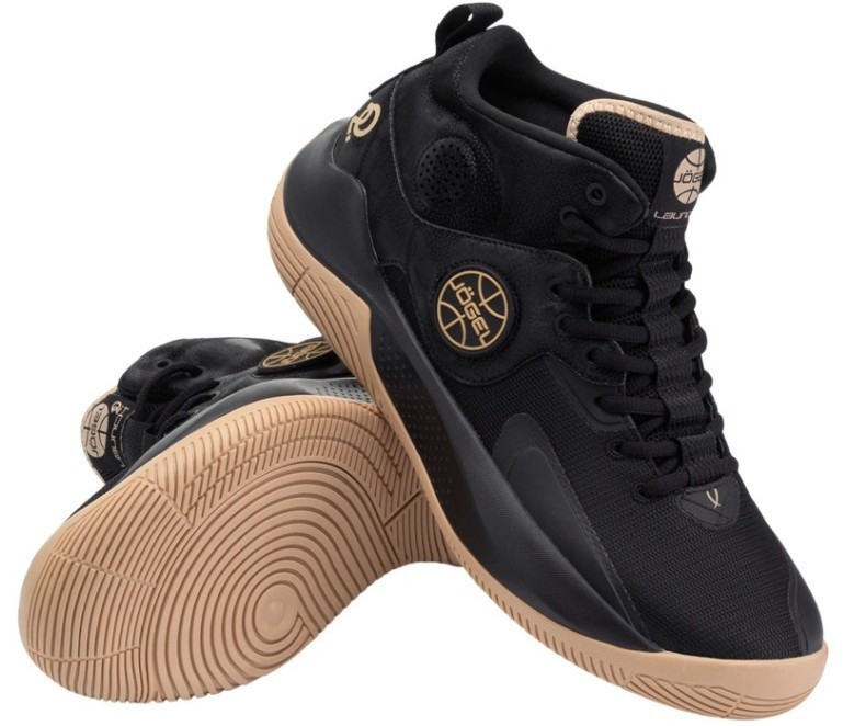 БЕЗ УПАКОВКИ Кроссовки баскетбольные JOGEL  Launch MID, Black/gold (2125637)
